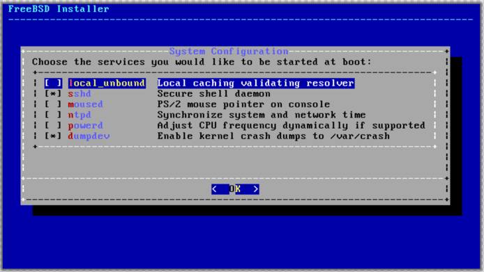 FreeBSD Service Configuration