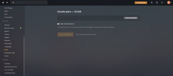 Disable DLNA